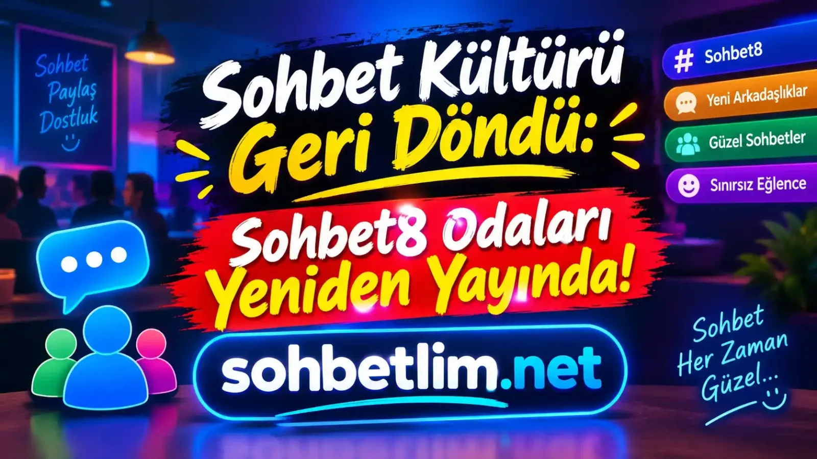 Sohbet Kültürü Geri Döndü: Sohbet8 Odaları Mobil Chat