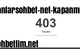 canlarsohbet net kapanmis